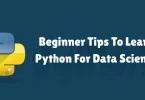 beginner tips to learn python for data science