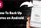 how to back up photos on android