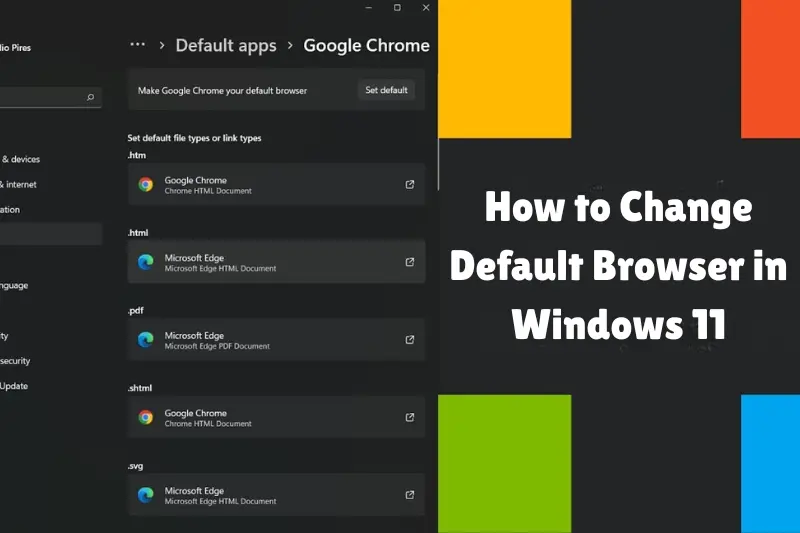 how to change default browser in windows 11