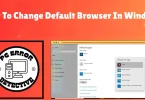 how to change default browser in windows