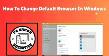 how to change default browser in windows